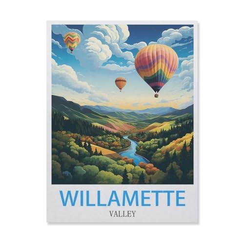 Erwachsene Puzzle 1000 Stück DIY Holz pielzeug，Willamette Valley Oregon，Creative Einzigartiges Geschenk Persönlichkeit Spiel Erwachsener Kind Puzzle Spielzeug（75x50cm）-E62 von YYNFHCBS