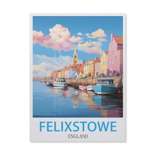 Felixstowe England，Puzzles, 1000-teiliges Puzzle Für Erwachsene Und Kinder Ab 10 Jahren（75x50cm）-G43 von YYNFHCBS
