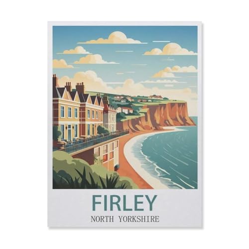 Filey North Yorkshire，Puzzles 1000 Teile für Erwachsene, Klassische Puzzle Kinder Puzzle Herausfordernde Und Schwierige Rätsel für Erwachsene Und Jugendliche（38x26cm）-G44 von YYNFHCBS