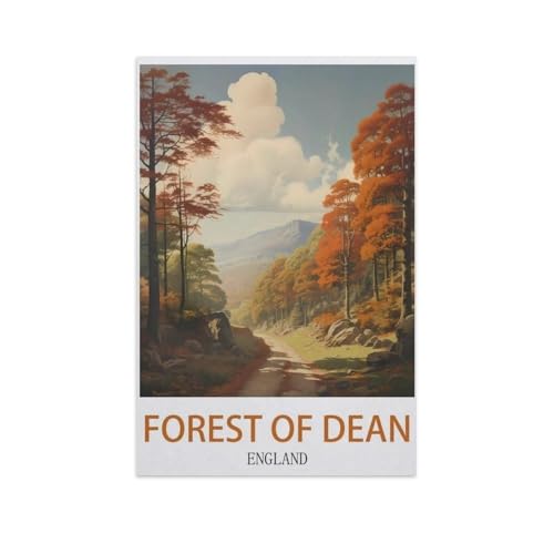 Forest of Dean, England，Puzzles, 1000-teiliges Puzzle Für Erwachsene Und Kinder Ab 10 Jahren（75x50cm）-I65 von YYNFHCBS