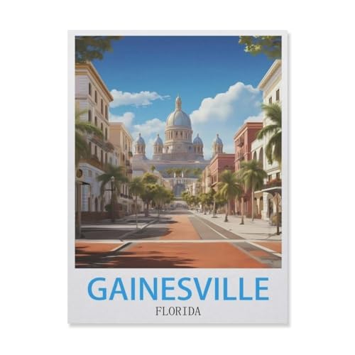 Gainesville Florida，1000 Teile Puzzle Erwachsene Dekompressionsspielzeug Erwachsene Ideales Pädagogisches Puzzle Erwachsene Spiele Geschenk（38x26cm）-E33 von YYNFHCBS