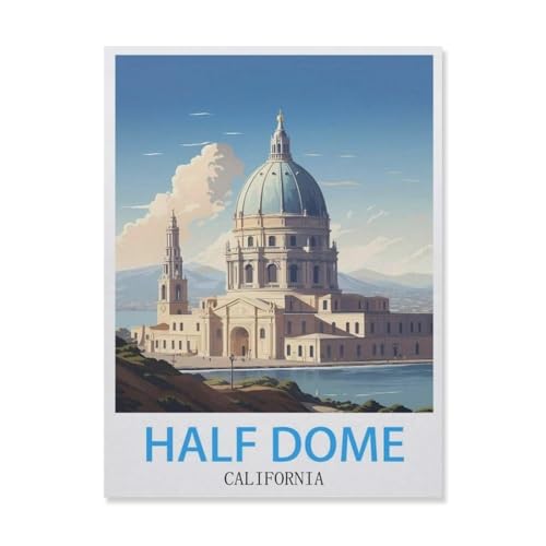 Half Dome Kalifornien，Puzzle 1000 Teile,Intellektuelle Entwicklung Pädagogisches Nach Hause Interessante Dekompression Brain Challenge Puzzle Für Jugendliche Kinder（50x70cm）-E34 von YYNFHCBS