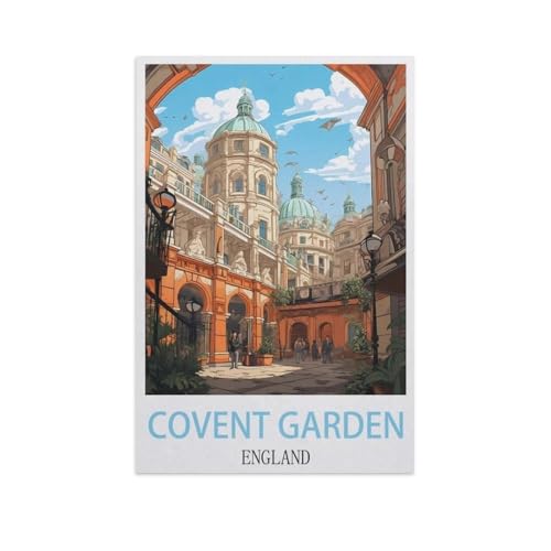 Holz Jigsaw Puzzle 1000 Stück，Covent Garden, England，Erwachsene Kinder Spielzeug Dekompressionsspiel（75x50cm）-I90 von YYNFHCBS