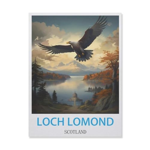 Holz Jigsaw Puzzle 1000 Stück，Loch Lomond Schottland，Erwachsene Kinder Spielzeug Dekompressionsspiel（75x50cm）-G71 von YYNFHCBS