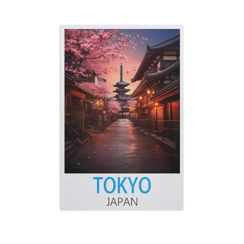 Holz Jigsaw Puzzle 1000 Stück，Tokio Japan，Erwachsene Kinder Spielzeug Dekompressionsspiel（75x50cm）-L82 von YYNFHCBS