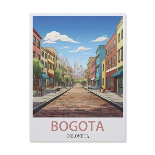 Holz Puzzle 1000 Stück，Bogotá Kolumbien，Lernspielzeug Für Erwachsene Geburtstagsgeschenk（75x50cm）-F16 von YYNFHCBS