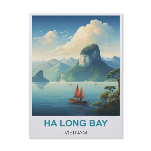 Holz Puzzle 1000 Stück，Ha Long Bucht Vietnam，Puzzles Lernspielzeug Für Erwachsene Geburtstagsgeschenk（75x50cm）-A13 von YYNFHCBS