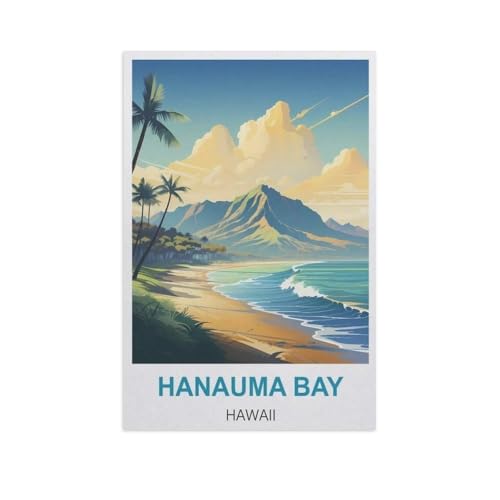 Holz Puzzle 1000 Stück，Hanauma Bay, Hawaii，Erwachsene Kinder Spielzeug Dekompression Spiel（75x50cm）-M50 von YYNFHCBS