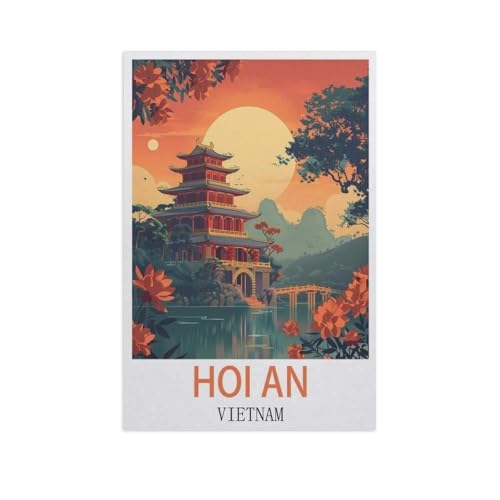 Holz Puzzle 1000 Stück，Hoi An Vietnam，Erwachsene Kinder Spielzeug Dekompression Spiel（75x50cm）-L77 von YYNFHCBS