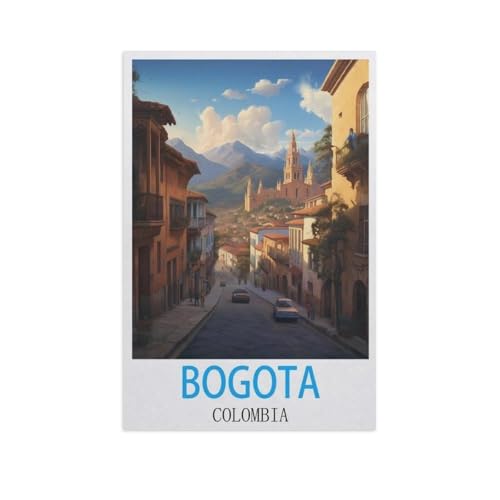 Holz Puzzle Puzzle 1000 Stück，Bogota Kolumbien，Puzzles Lernspielzeug Für Erwachsene Geburtstagsgeschenk Home Decoration（75x50cm）-L99 von YYNFHCBS