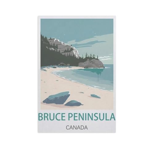 Holz Puzzle Puzzle 1000 Stück，Bruce Peninsula Kanada，Puzzles Lernspielzeug Für Erwachsene Geburtstagsgeschenk Home Decoration（75x50cm）-J80 von YYNFHCBS