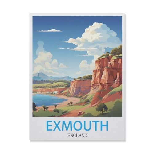 Holz Puzzle Puzzle 1000 Stück，Exmouth England，Puzzles Lernspielzeug Für Erwachsene Geburtstagsgeschenk Home Decoration（75x50cm）-G88 von YYNFHCBS
