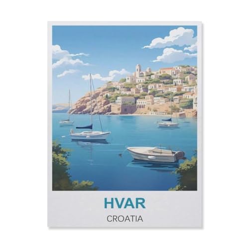 Hvar Kroatien，1000 Stück Erwachsene Papier Landschaft Puzzles Für Kinder Lernspielzeug Geschenke（38x26cm）-C17 von YYNFHCBS
