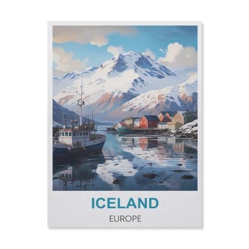 Island Europa，Puzzles für Erwachsene 1000 Teile, Klassische Puzzle Puzzle Schwierig für Erwachsene Teenager Freizeit Spaß Spiel Spielzeug （75x50cm）-A57 von YYNFHCBS