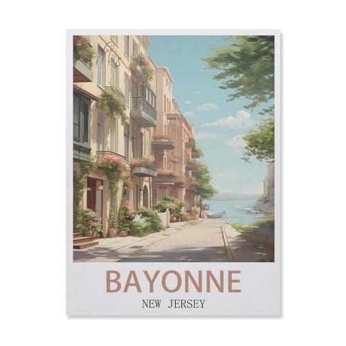 Jigsaw Puzzles 1000 Stück，Bayonne New Jersey，Für Papierkinder Spiele Lernspielzeug（38x26cm）-F19 von YYNFHCBS