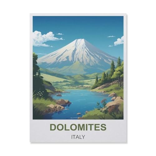 Jigsaw Puzzles 1000 Stück，Dolomiten Italien，Für Papierkinder Spiele Lernspielzeug（38x26cm）-C100 von YYNFHCBS
