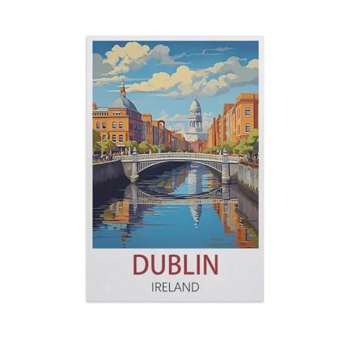 Jigsaw Puzzles 1000 Stück，Dublin, Irland，Für Papierkinder Spiele Lernspielzeug（50x70cm）-I14 von YYNFHCBS