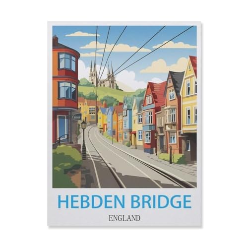 Jigsaw Puzzles 1000 Stück，Hebden Bridge England，Für Papierkinder Spiele Lernspielzeug（38x26cm）-G68 von YYNFHCBS