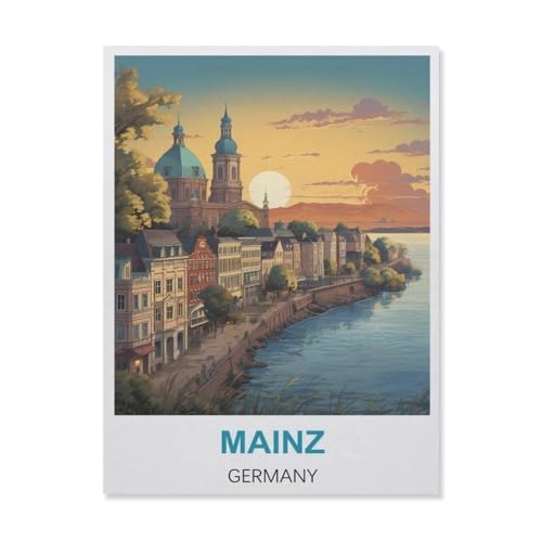 Jigsaw Puzzles 1000 Stück，Mainz Deutschland，Für Papierkinder Spiele Lernspielzeug（38x26cm）-B54 von YYNFHCBS