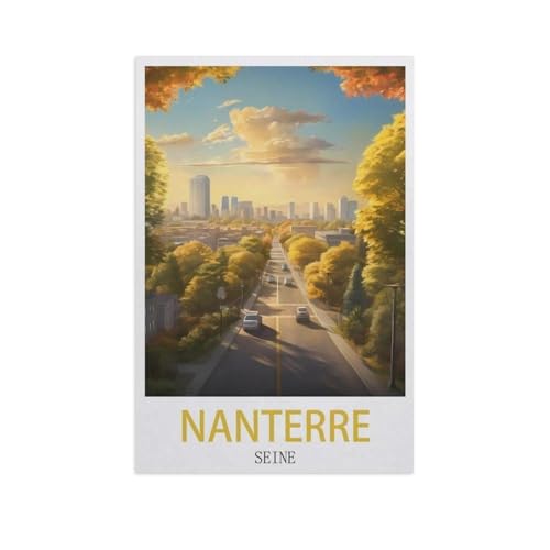 Jigsaw Puzzles 1000 Stück，Nanterre Seine，Für Papierkinder Spiele Lernspielzeug（38x26cm）-M52 von YYNFHCBS