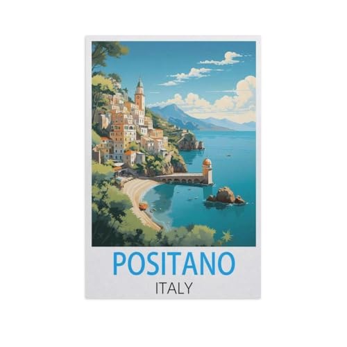 Jigsaw Puzzles 1000 Stück，Positano Italien，Für Holzkinder Spiele Lernspielzeug（75x50cm）-L79 von YYNFHCBS