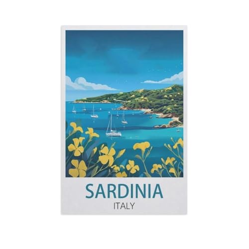 Jigsaw Puzzles 1000 Stück，Sardinien Italien，Für Papierkinder Spiele Lernspielzeug（38x26cm）-J60 von YYNFHCBS