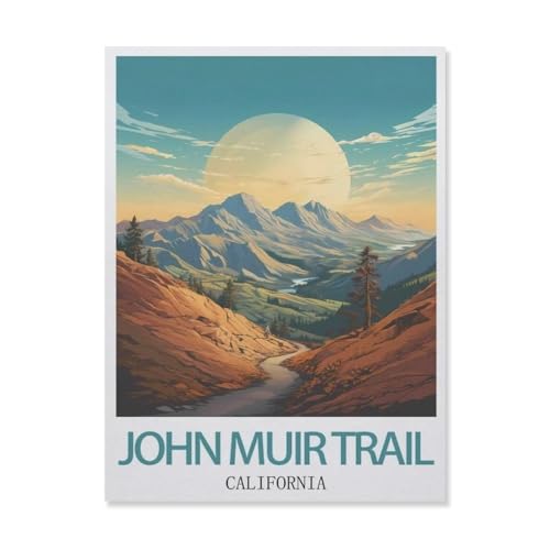 John Muir Trail Kalifornien，Puzzle 1000 Teile Erwachsene Kinde Spaß Lernspielzeug Geschenke（75x50cm）-F83 von YYNFHCBS
