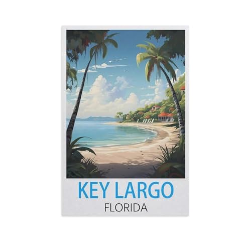 Key Largo Florida，Puzzles 1000 Teile für Erwachsene, Klassische Puzzle Kinder Puzzle Herausfordernde Und Schwierige Rätsel für Erwachsene Und Jugendliche（50x70cm）-L52 von YYNFHCBS