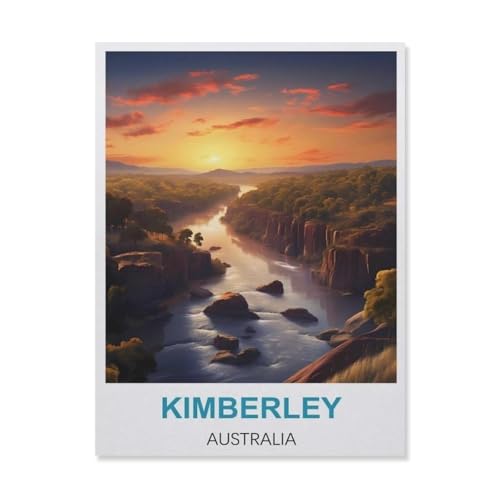 Kimberley Australien，Puzzles 1000 Teile für Erwachsene, Klassische Puzzle Jungen Mädchen Puzzle für Kinder Teenager Lernspiel Spielzeug（75x50cm）-B31 von YYNFHCBS