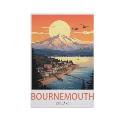 Klassisches Puzzle 1000 Teile，Bournemouth, England，Kind Oder Einen Freund,1000 Piece（75x50cm）-I42 von YYNFHCBS
