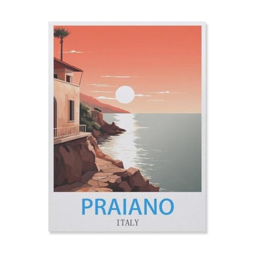 Klassisches Puzzle 1000 Teile，Praiano Italien，Kind Oder Einen Freund,1000 Piece（75x50cm）-E1 von YYNFHCBS