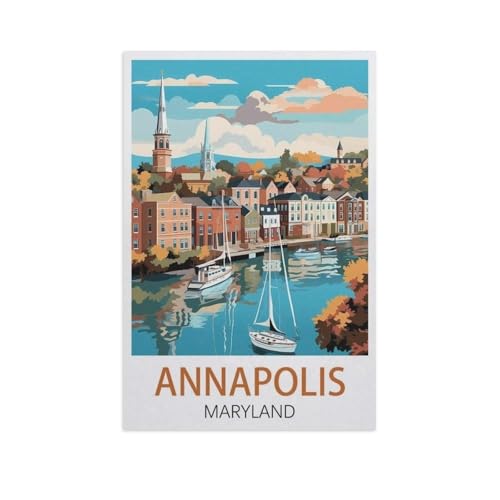 Klassisches Puzzle 3D Puzzle DIY Kit Papier Spielzeug Einzigartiges Geschenk，Annapolis Maryland，Klassisches Puzzle 3D Puzzle DIY Kit Papier Spielzeug Einzigartiges Geschenk（38x26cm）-K63 von YYNFHCBS