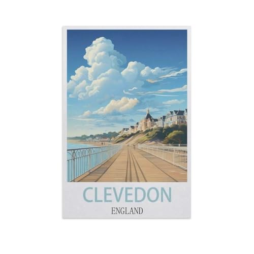 Klassisches Puzzle 3D Puzzle DIY Kit Papier Spielzeug Einzigartiges Geschenk，Clevedon, England，Klassisches Puzzle 3D Puzzle DIY Kit Papier Spielzeug Einzigartiges Geschenk（38x26cm）-I44 von YYNFHCBS