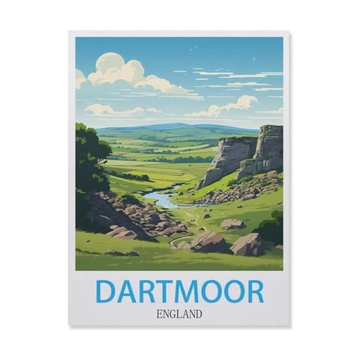 Klassisches Puzzle 3D Puzzle DIY Kit Papier Spielzeug Einzigartiges Geschenk，Dartmoor England，Klassisches Puzzle 3D Puzzle DIY Kit Papier Spielzeug Einzigartiges Geschenk（38x26cm）-G98 von YYNFHCBS