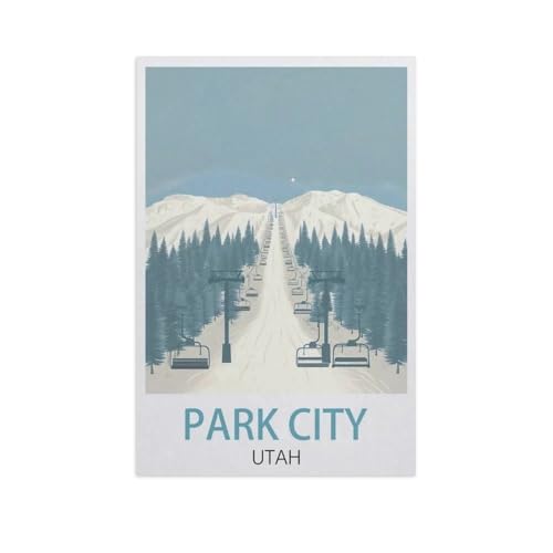 Klassisches Puzzle 3D Puzzle DIY Kit Papier Spielzeug Einzigartiges Geschenk，Park City Utah，Klassisches Puzzle 3D Puzzle DIY Kit Papier Spielzeug Einzigartiges Geschenk（38x26cm）-J90 von YYNFHCBS