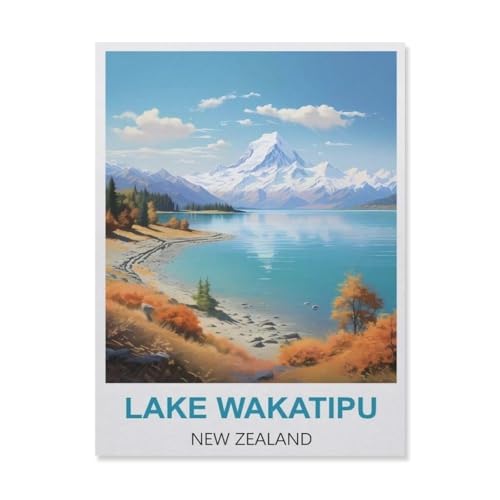 Lake Wakatipu Neuseeland，Puzzles 1000 Teile für Erwachsene, Klassische Puzzle Kinder Puzzle Herausfordernde Und Schwierige Rätsel für Erwachsene Und Jugendliche（38x26cm）-B27 von YYNFHCBS
