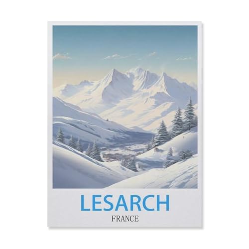 Lesarch Frankreich，Puzzles 1000 Teile für Erwachsene, Klassische Puzzle Kinder Puzzle Herausfordernde Und Schwierige Rätsel für Erwachsene Und Jugendliche（75x50cm）-F71 von YYNFHCBS