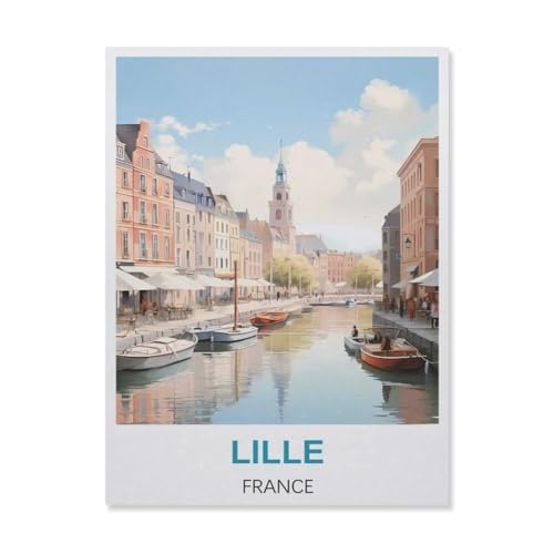 Lille Frankreich，Puzzle 1000 Teile Papier Puzzle Geeignet Für Erwachsene Kinder Familien Stressabbau Puzzlespiele（38x26cm）-C11 von YYNFHCBS