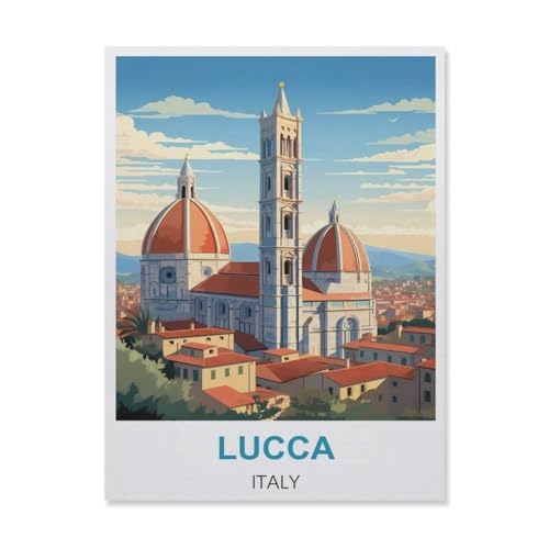 Lucca Italien，Puzzles, 1000-teiliges Puzzle Für Erwachsene Und Kinder Ab 10 Jahren（38x26cm）-D51 von YYNFHCBS