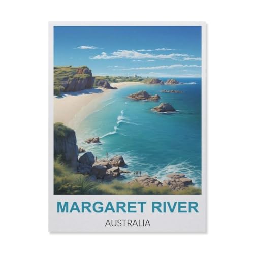 Margaret River Australien，Puzzle 1000 Teile Papier Puzzle Erwachsene Kinder Lernspielzeug Familie Dekompressionsspiel（38x26cm）-A62 von YYNFHCBS