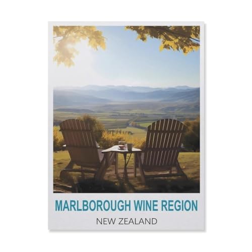 Marlborough Wine Region Neuseeland，Puzzles, 1000-teiliges Puzzle Für Erwachsene Und Kinder Ab 10 Jahren（38x26cm）-B32 von YYNFHCBS