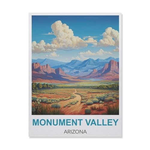 Monument Valley Arizona，Puzzles 1000 Stück Puzzles Für Erwachsene Kinder Klassisches Familienpuzzle Indoor DIY Spielzeug Geburtstagsgeschenk（38x26cm）-D62 von YYNFHCBS