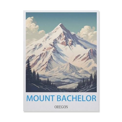Mount Bachelor Oregon，Puzzles 1000 Teile für Erwachsene, Klassische Puzzle Teenager Puzzle Perfektes Pädagogisches Geschenk für Jungen Und Mädchen（38x26cm）-E99 von YYNFHCBS