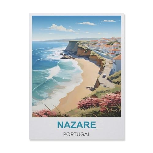 Nazaré Portugal，Puzzle 1000 Teile Erwachsene Kinde Spaß Lernspielzeug Geschenke（75x50cm）-C18 von YYNFHCBS