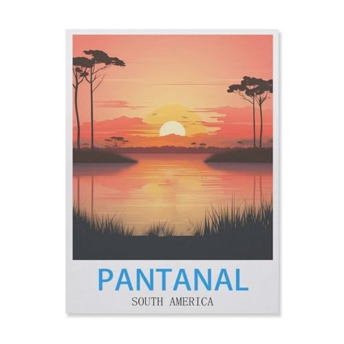 Pantanal Südamerika，Puzzle 1000 Teile Erwachsene Kinde Spaß Lernspielzeug Geschenke（50x70cm）-E37 von YYNFHCBS