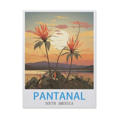 Pantanal Südamerika，Puzzles, 1000-teiliges Puzzle Für Erwachsene Und Kinder Ab 10 Jahren（75x50cm）-E24 von YYNFHCBS