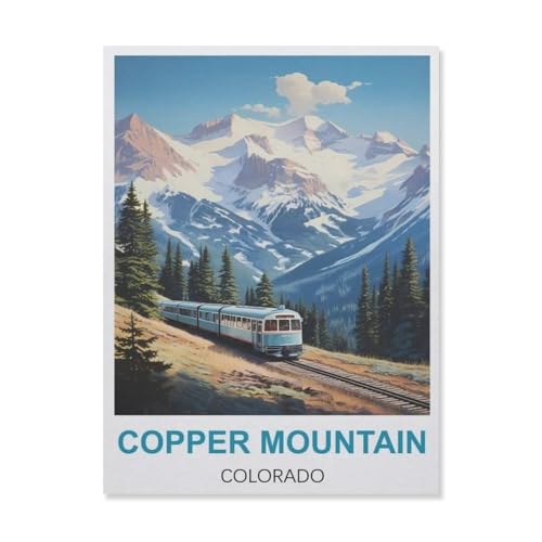 Papier Jigsaw Puzzle 1000 Stück，Copper Mountain Colorado，Erwachsene Kinder Spielzeug Dekompressionsspiel（50x70cm）-D76 von YYNFHCBS