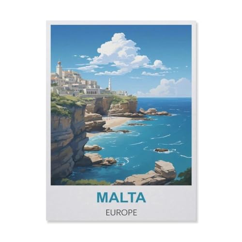 Papier Jigsaw Puzzle 1000 Stück，Malta Europa，Erwachsene Kinder Spielzeug Dekompressionsspiel（50x70cm）-C30 von YYNFHCBS
