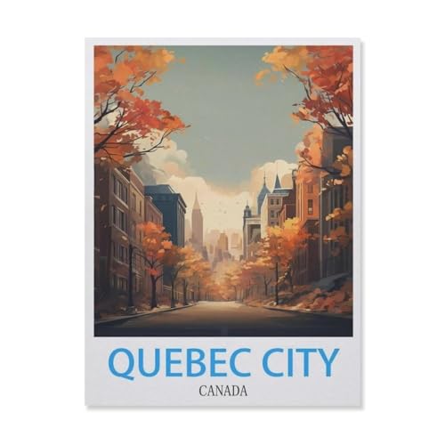 Papier Jigsaw Puzzle 1000 Stück，Quebec City Kanada，Erwachsene Kinder Spielzeug Dekompressionsspiel（50x70cm）-F22 von YYNFHCBS