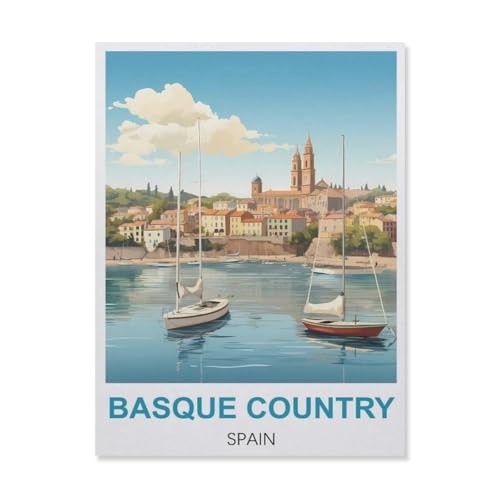 Papier Puzzle 1000 Stück，Basque Country Spanien，Lernspielzeug Für Erwachsene Geburtstagsgeschenk（50x70cm）-B51 von YYNFHCBS